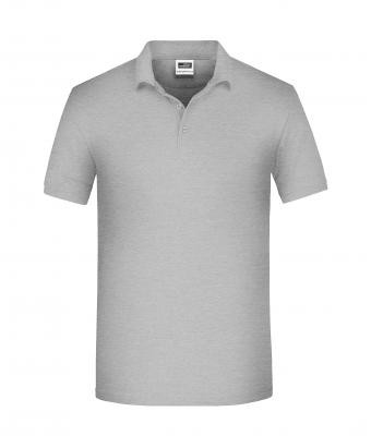 James & Nicholson, Men's BIO Workwear Polo, grey-heather