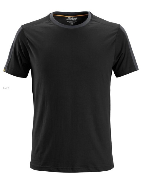 Snickers 2518, AllroundWork, T-Shirt, black/steel grey