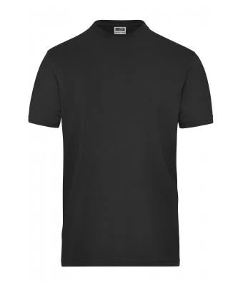 James & Nicholson, Men's BIO Stretch-T-Shirt Work - SOLID -, black