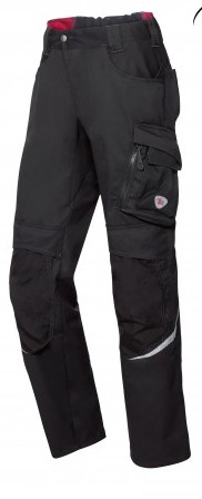 BP, Leichte Arbeitshose mit Kniepolstertaschen, schwarz