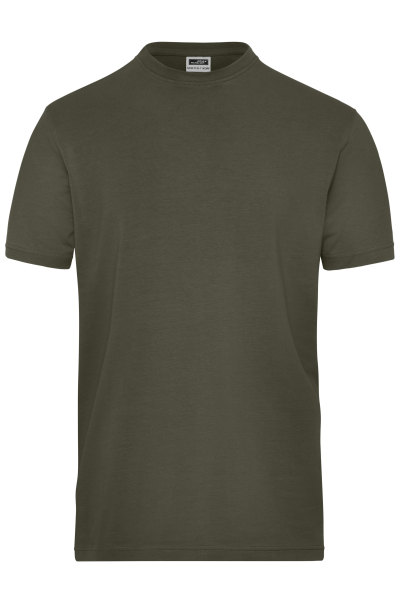 James & Nicholson, Men's BIO Stretch-T-Shirt Work - SOLID -, olive
