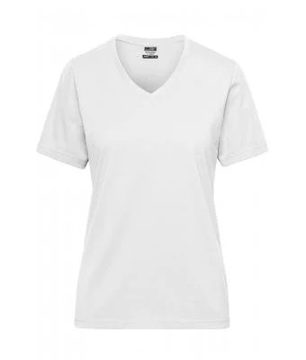 James & Nicholson, Ladies' BIO Workwear T-Shirt, white