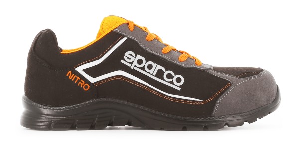 Sparco - Sicherheitshalbschuhe "NITRO Low S3", schwarz/orange