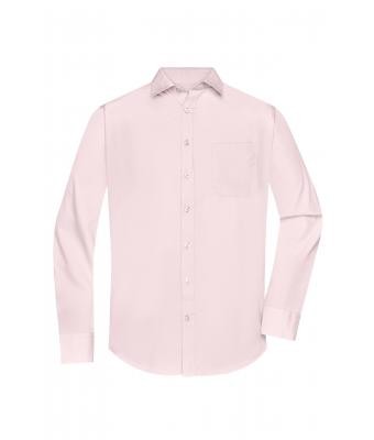 James & Nicholson, Men's Shirt Longsleeve Poplin, light-pink
