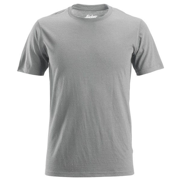 Snickers 2527, AllroundWork, T-Shirt aus Wolle, grey melange