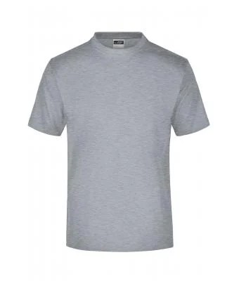 James & Nicholson, Round-T-Shirt Medium, grey-heather