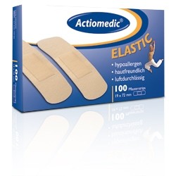 ACTIOMEDIC® ELASTIC Pflasterstrips, 19 x 72 mm, Pack à 100 Stück