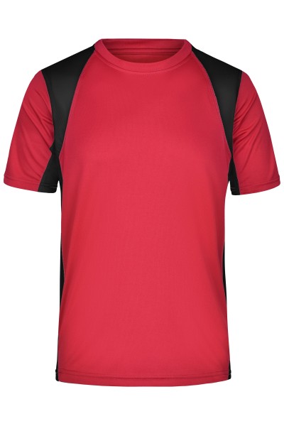James & Nicholson, Men's Running-T-Shirt, red/black