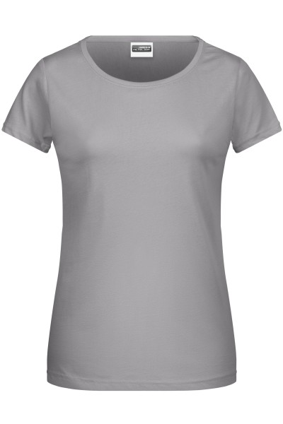 James & Nicholson, Ladies' Basic-T-Shirt, steel-grey