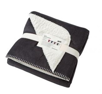 James & Nicholson, Cosy Hearth Blanket, anthracite/natural