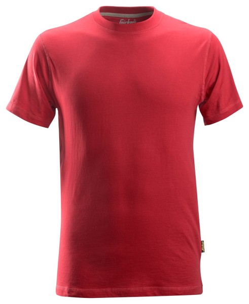 Snickers 2502, Klassisches Baumwoll T-Shirt, chili red