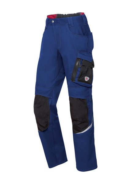 BP, Leichte Arbeitshose mit Kniepolstertaschen, königsblau/schwarz