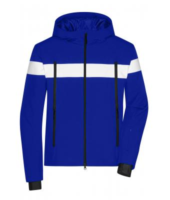 James & Nicholson, Men's Wintersport Jacket, electric-blue/white