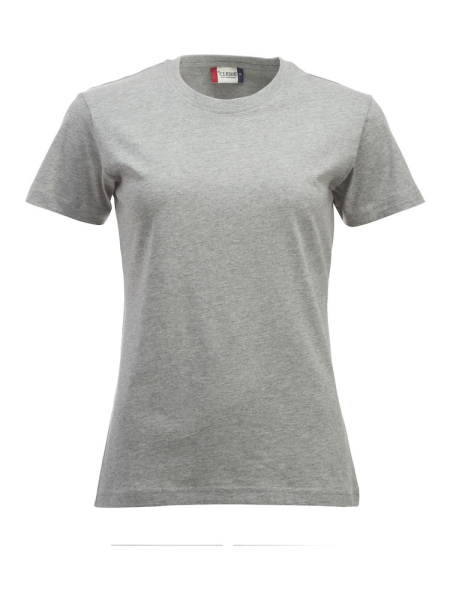 Clique, T-Shirt New Classic-T Ladies, grau meliert
