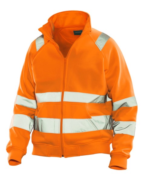 Jobman, Hi-Vis Sweatshirtjacke Klasse 3, orange