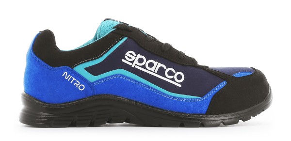 Sparco - Sicherheitshalbschuhe "NITRO Low S3", schwarz/blau