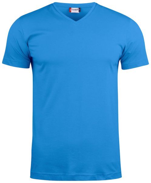 Clique, T-Shirt Basic-T V-neck, royalblau