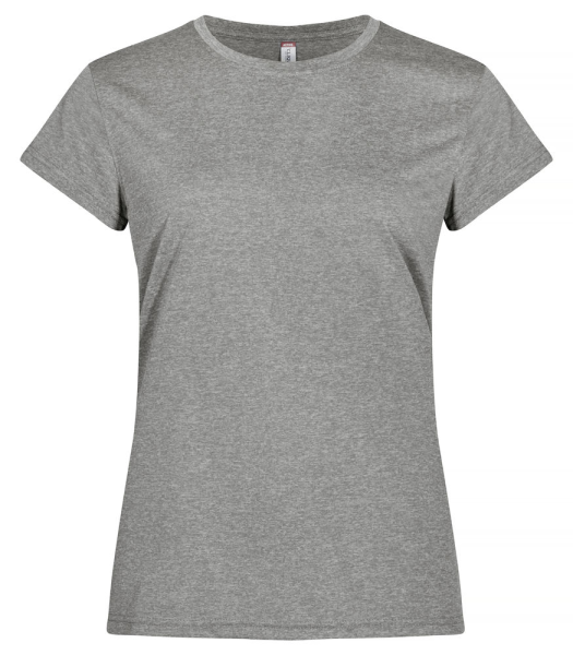 Clique, T-Shirt Basic Active-T Ladies, grau meliert