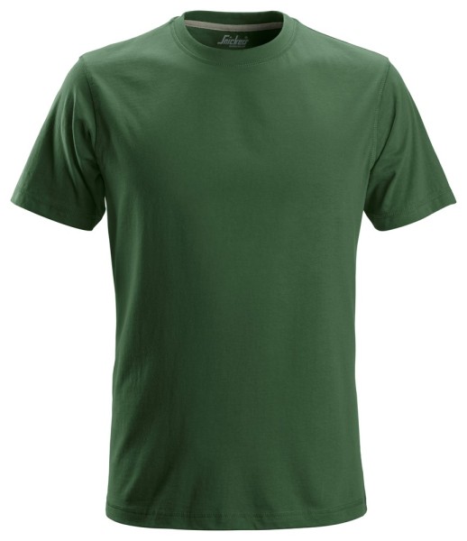Snickers 2502, Klassisches Baumwoll T-Shirt, forest green