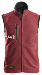 Snickers 8024, AllroundWork, POLARTEC® Fleece Arbeitsweste, chili red/black