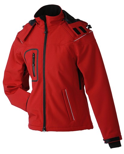 James & Nicholson, Ladies' Winter Softshell Jacket, red