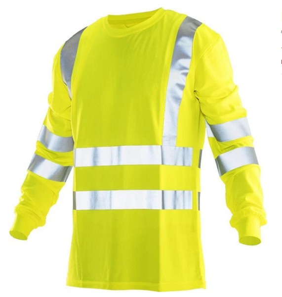Jobman, Hi-Vis Langarm T-Shirt "Practical", gelb