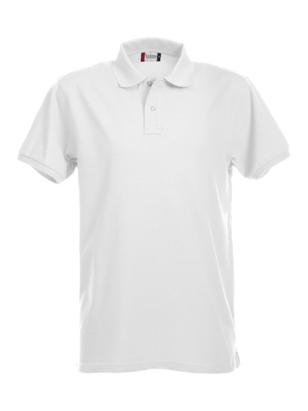 Clique, Poloshirt Stretch Premium, weiß