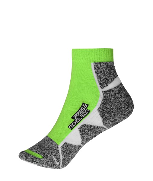James & Nicholson, Sport Sneaker Socks, bright-green/white