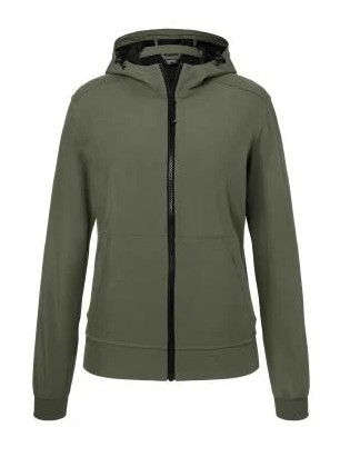 James & Nicholson, Ladies' Hooded Softshell Jacket, olive/camouflage