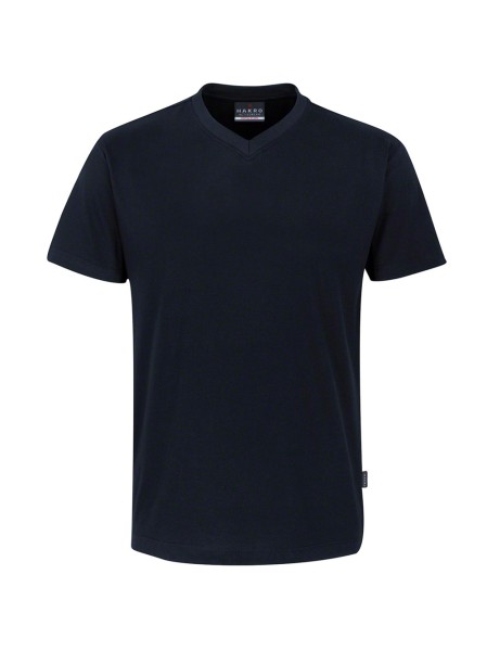 HAKRO, V-Shirt Classic, schwarz