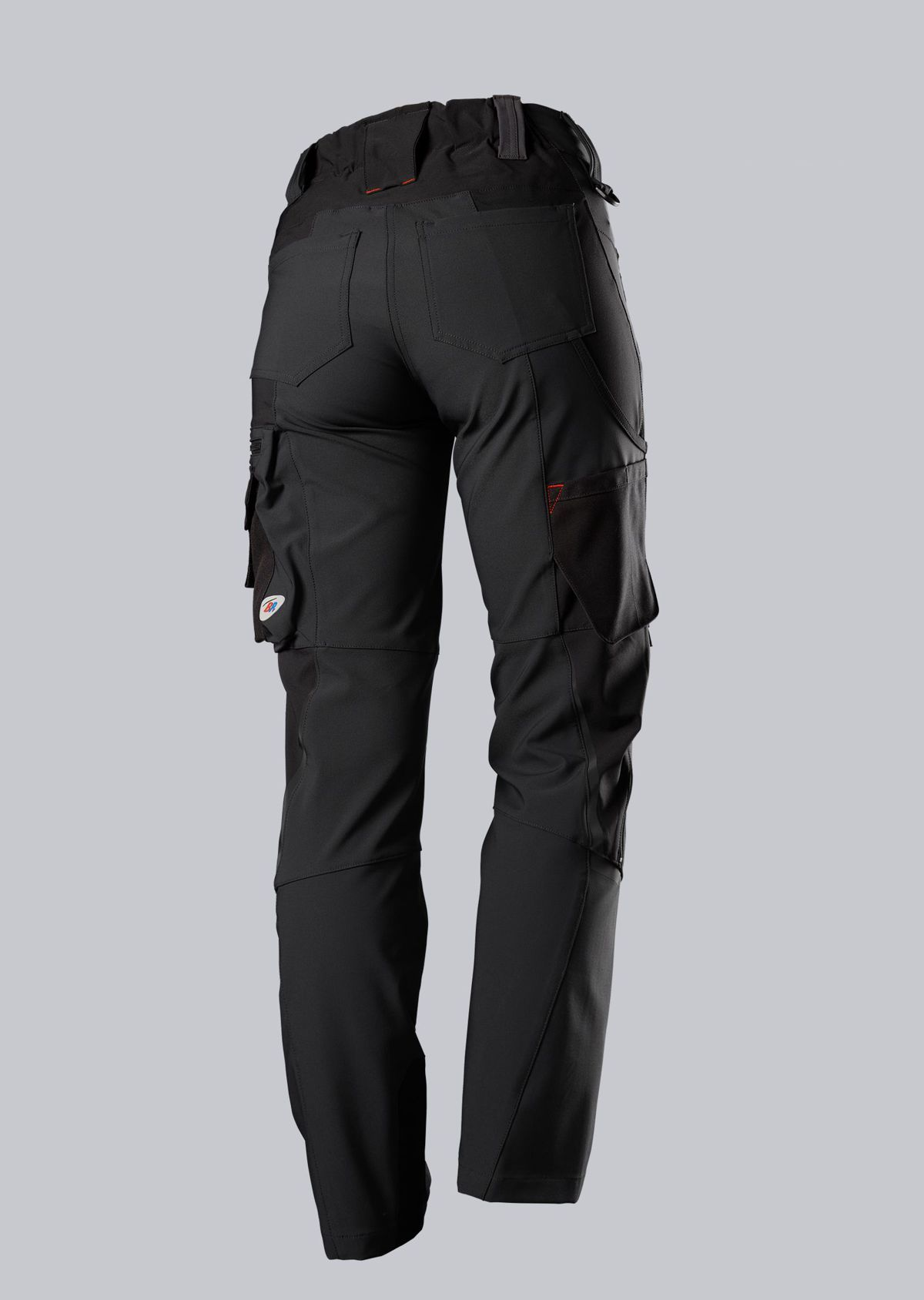 Superstretch-Arbeitshose Bundhosen Bekleidung | für BP, Kniepolstertaschen Hosen | schwarz Damen, | | mit