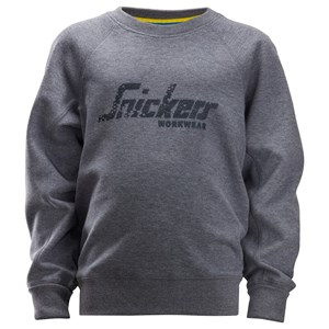 Snickers 7509, Junior Sweatshirt mit Logoprint, dark blue melange