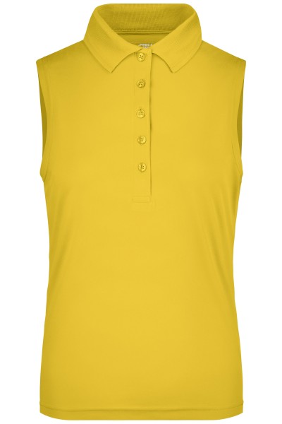 James & Nicholson, Ladies' Active Polo Sleeveless, sun-yellow