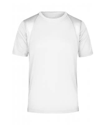 James & Nicholson, Men's Running-T-Shirt, white/white