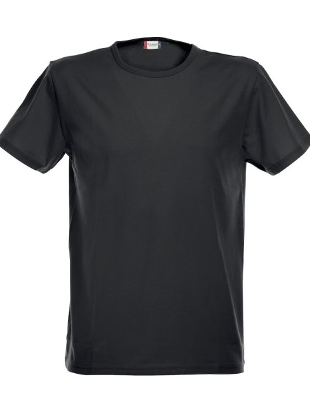 Clique, T-Shirt Stretch-T, schwarz