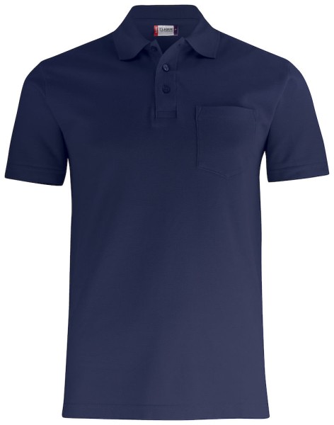Clique, Poloshirt Basic Pocket, dunkelblau