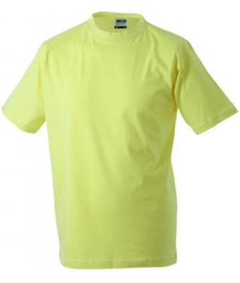 James & Nicholson, Round-T-Shirt Medium, light-yellow