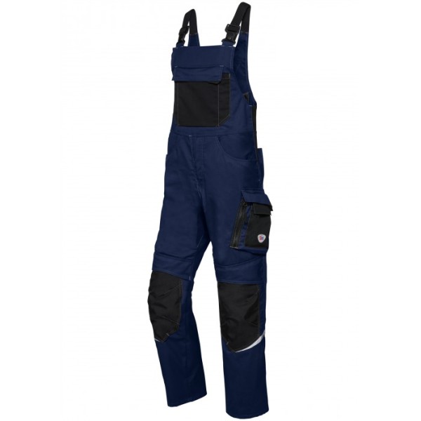 BP, Latzhose mit Kniepolstertaschen, nachtblau/schwarz