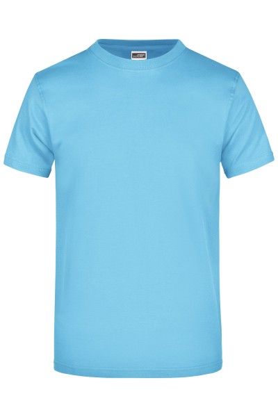 James & Nicholson, Round-T-Shirt Heavy, sky-blue
