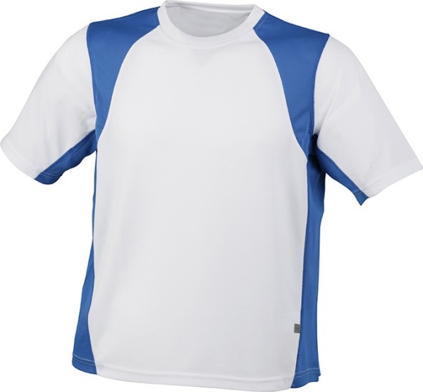 James & Nicholson, Men's Running-T-Shirt, white/royal