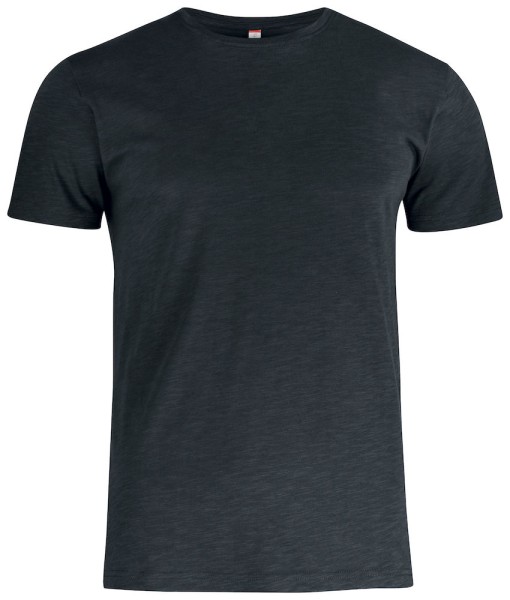 Clique, T-Shirt Slub-T, schwarz