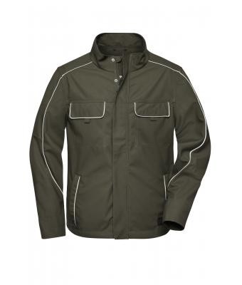 James & Nicholson, Workwear Softshell Light Jacket - SOLID -, olive