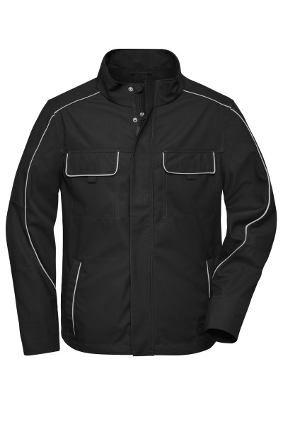 James & Nicholson, Workwear Softshell Light Jacket - SOLID -, black