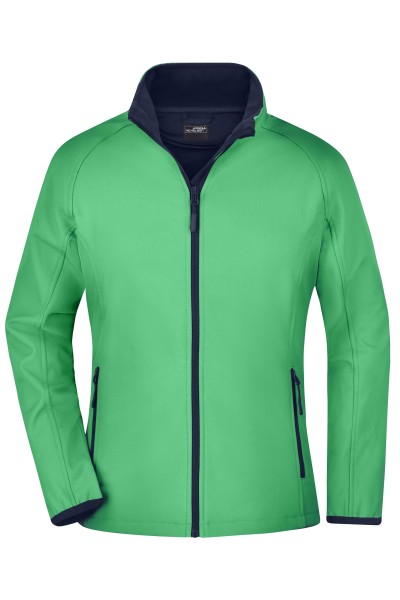 James & Nicholson, Ladies' Promo Softshell Jacket, green/navy