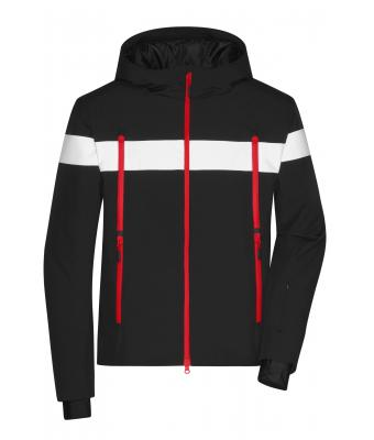 James & Nicholson, Men's Wintersport Jacket, black/white