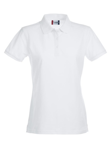 Clique, Poloshirt Stretch Premium Ladies, weiß