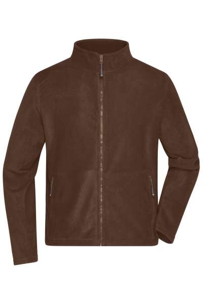 James & Nicholson, Men's Fleece Jacket, brown