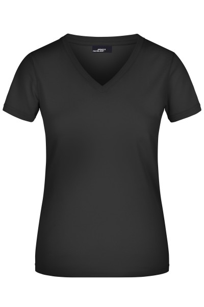 James & Nicholson, Ladies' V-T-Shirt, black