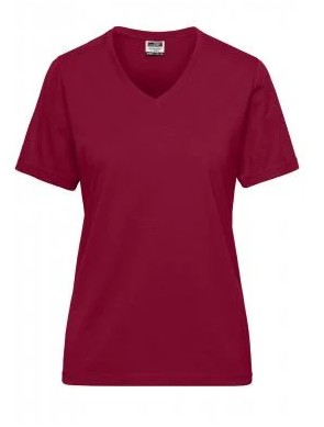 James & Nicholson, Ladies' BIO Workwear T-Shirt, wine