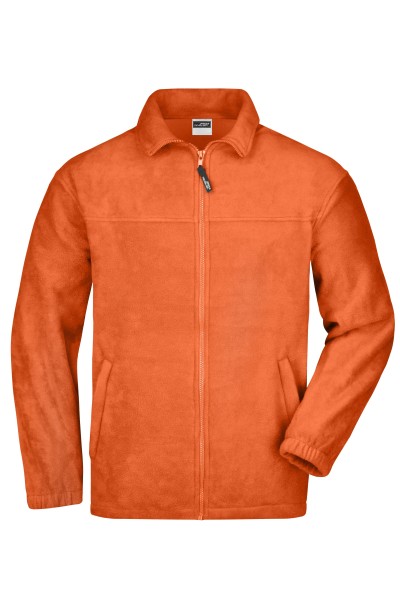 James & Nicholson, Full-Zip Fleece, orange